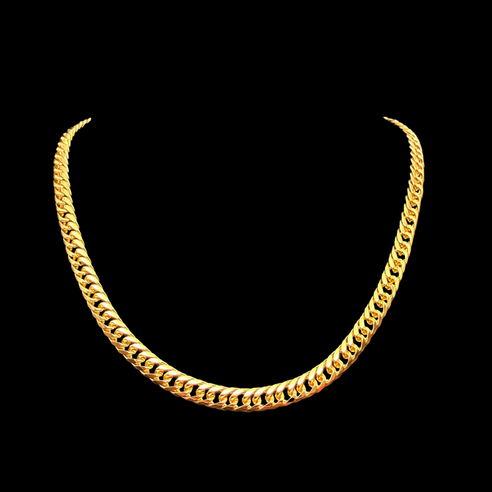 Cadena Doble Cubana Oro – 6 mm