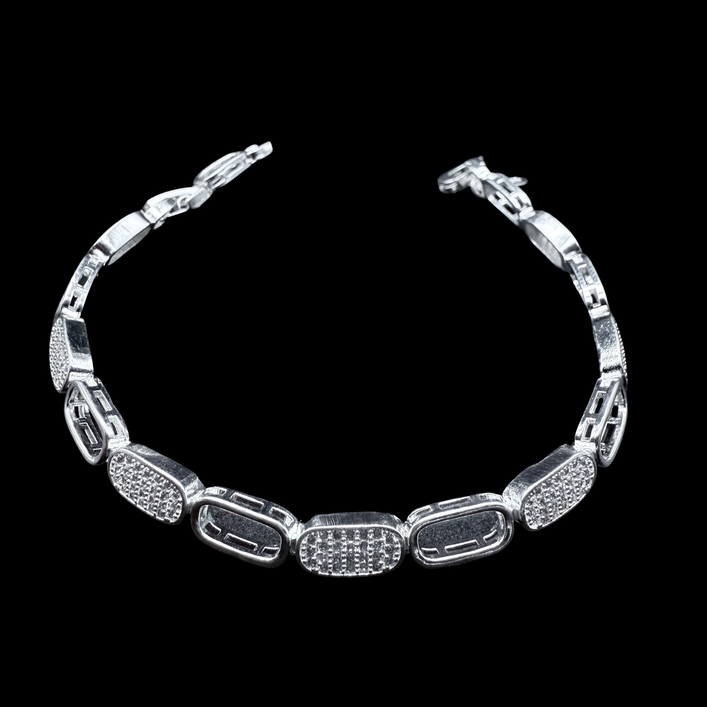 Pulsera bloques con circones 925