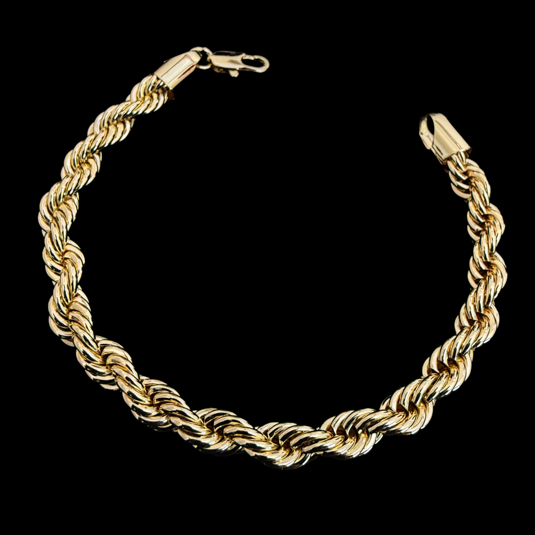 Pulsera Turbillón Oro – 6 mm