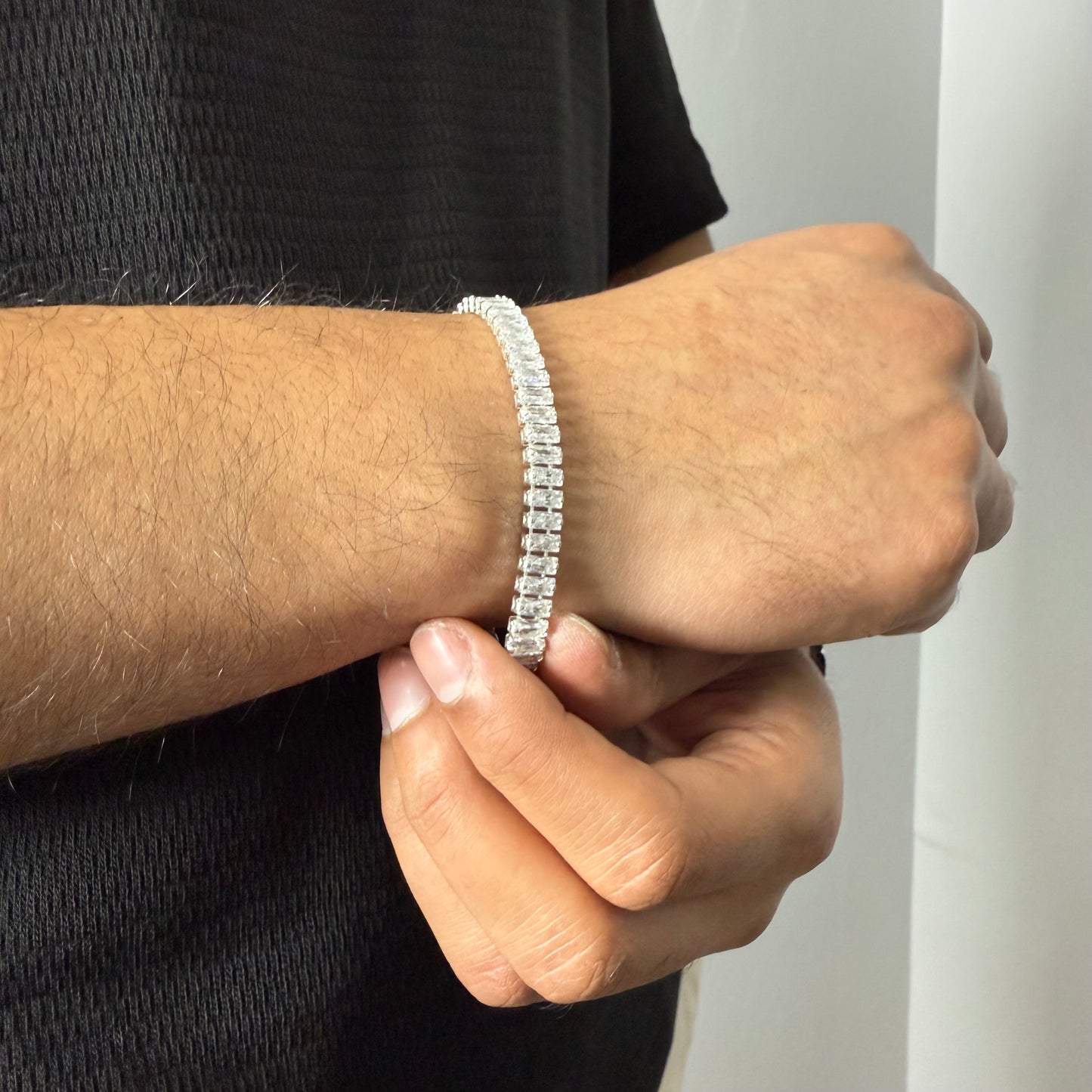 Pulsera Tennis Rectangular 7mm