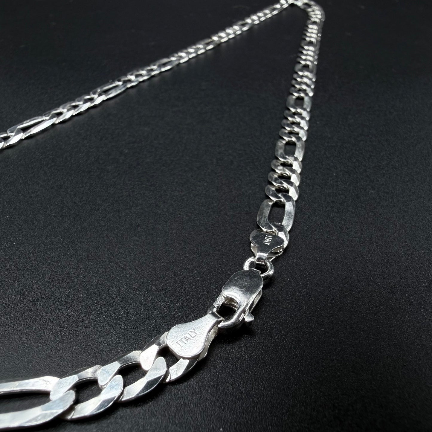Cadena Fígaro 7mm - Plata 925 Italy