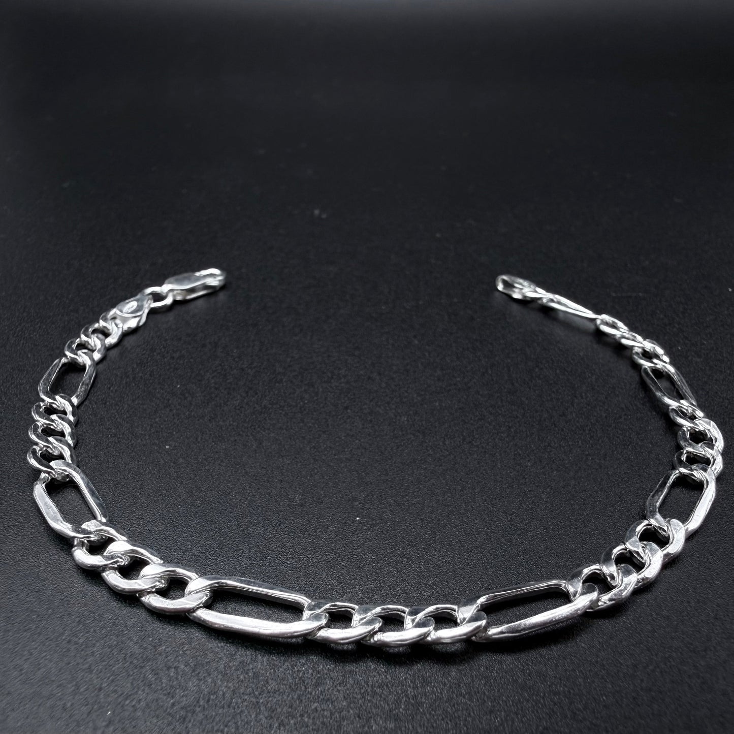 Pulsera Fígaro 5mm Inflada - Plata 925 Italy