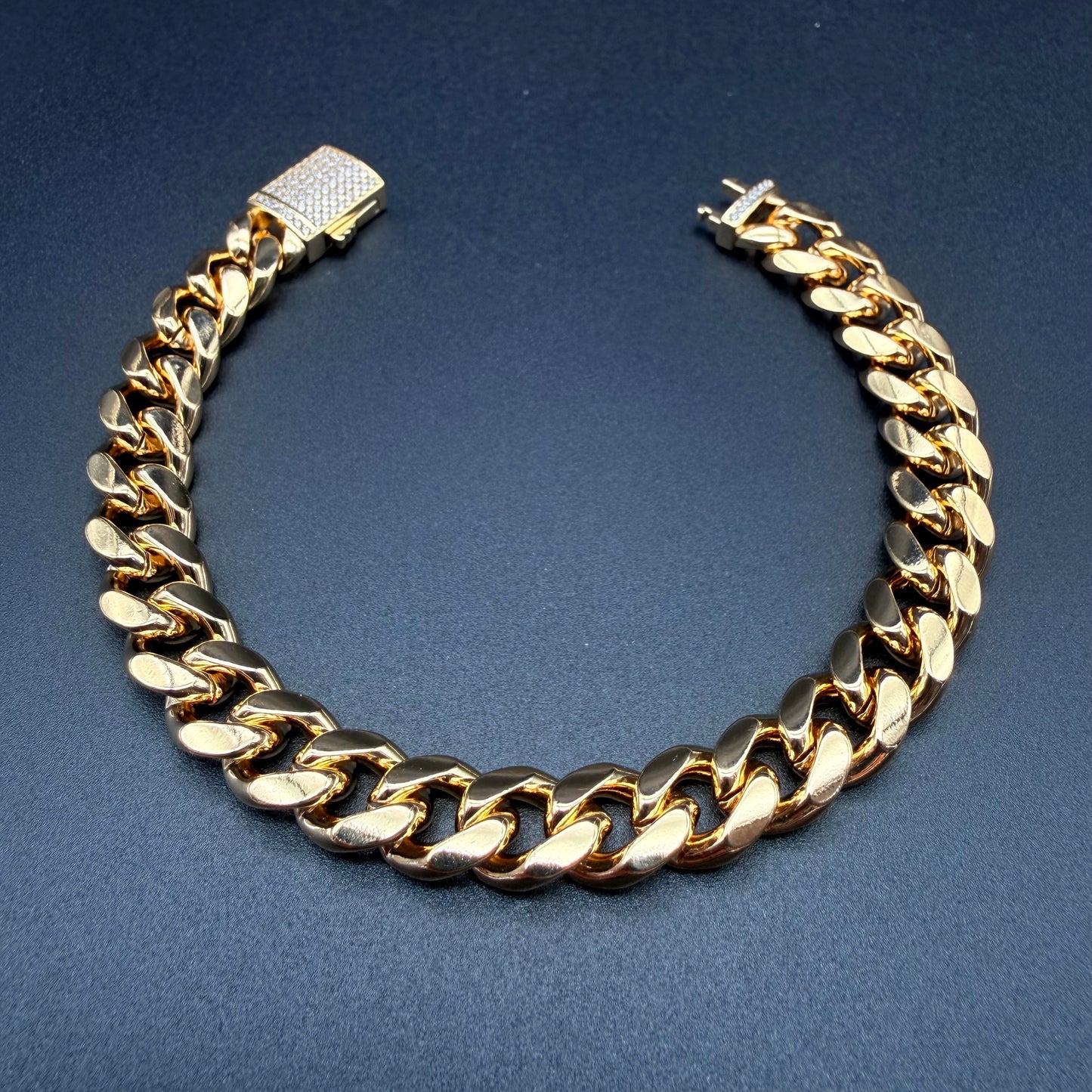 Pulsera Cubana Oro – 9 mm