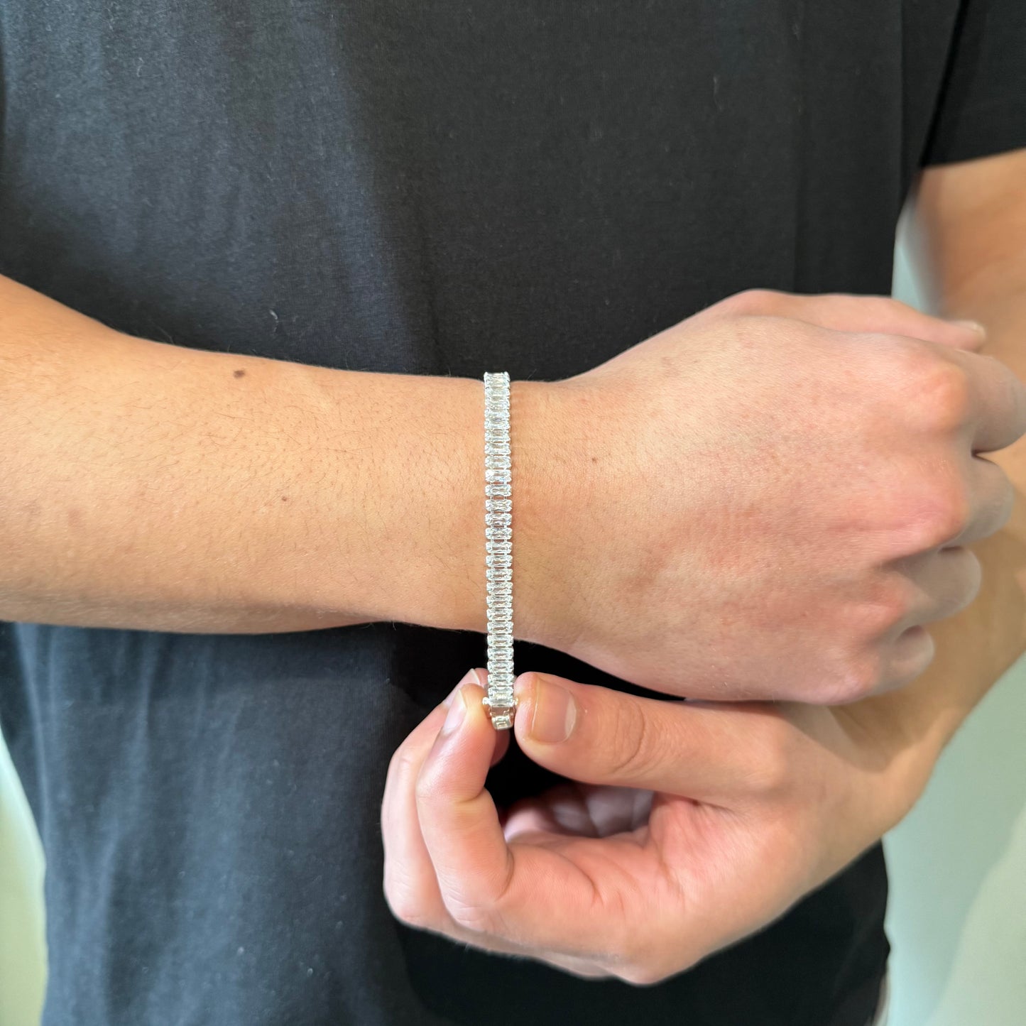 Pulsera Tennis Rectangular 6mm