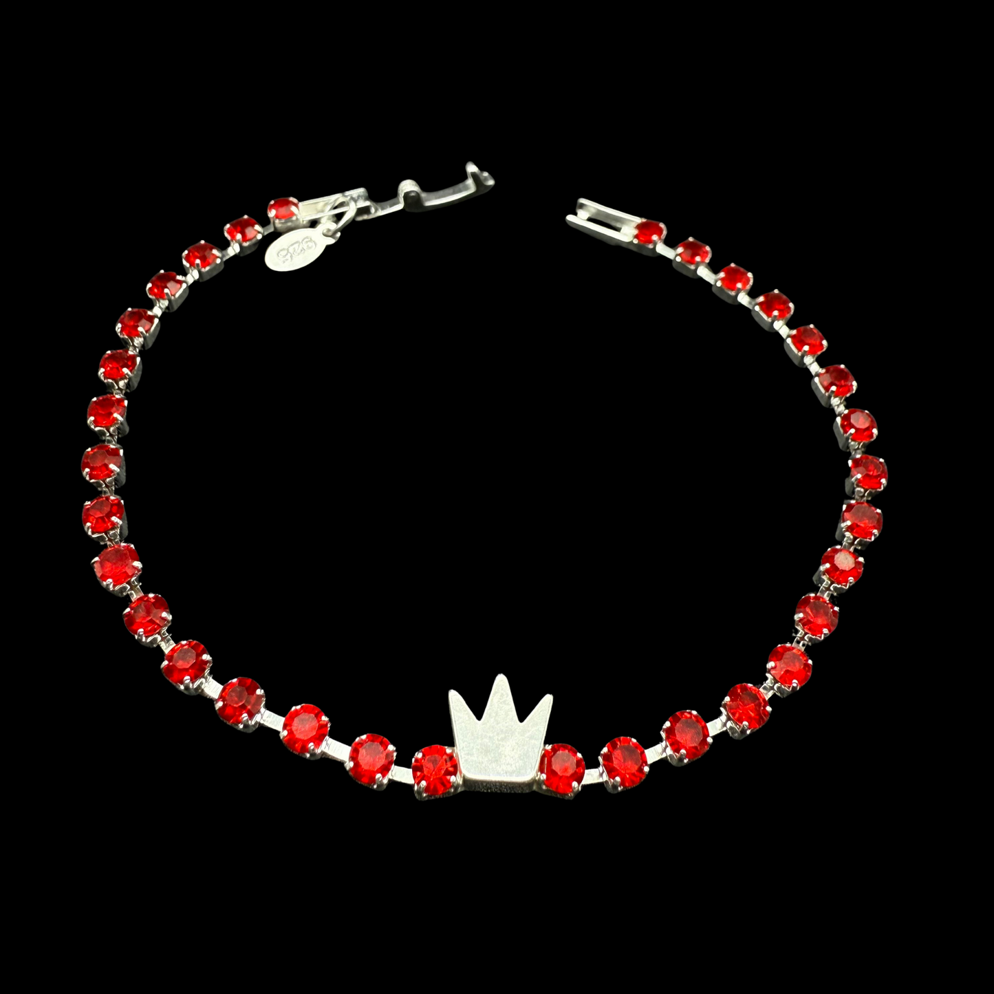 Pulsera Tennis Corona Roja 3mm