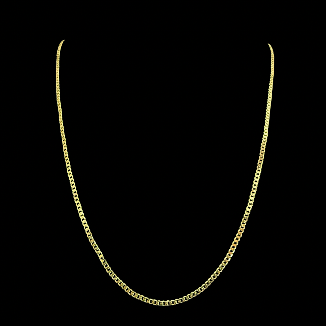 Cadena Grumet Fina Oro – 60 cm x 2 mm