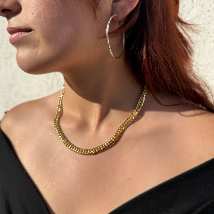 Cadena Doble Cubana Oro – 6 mm