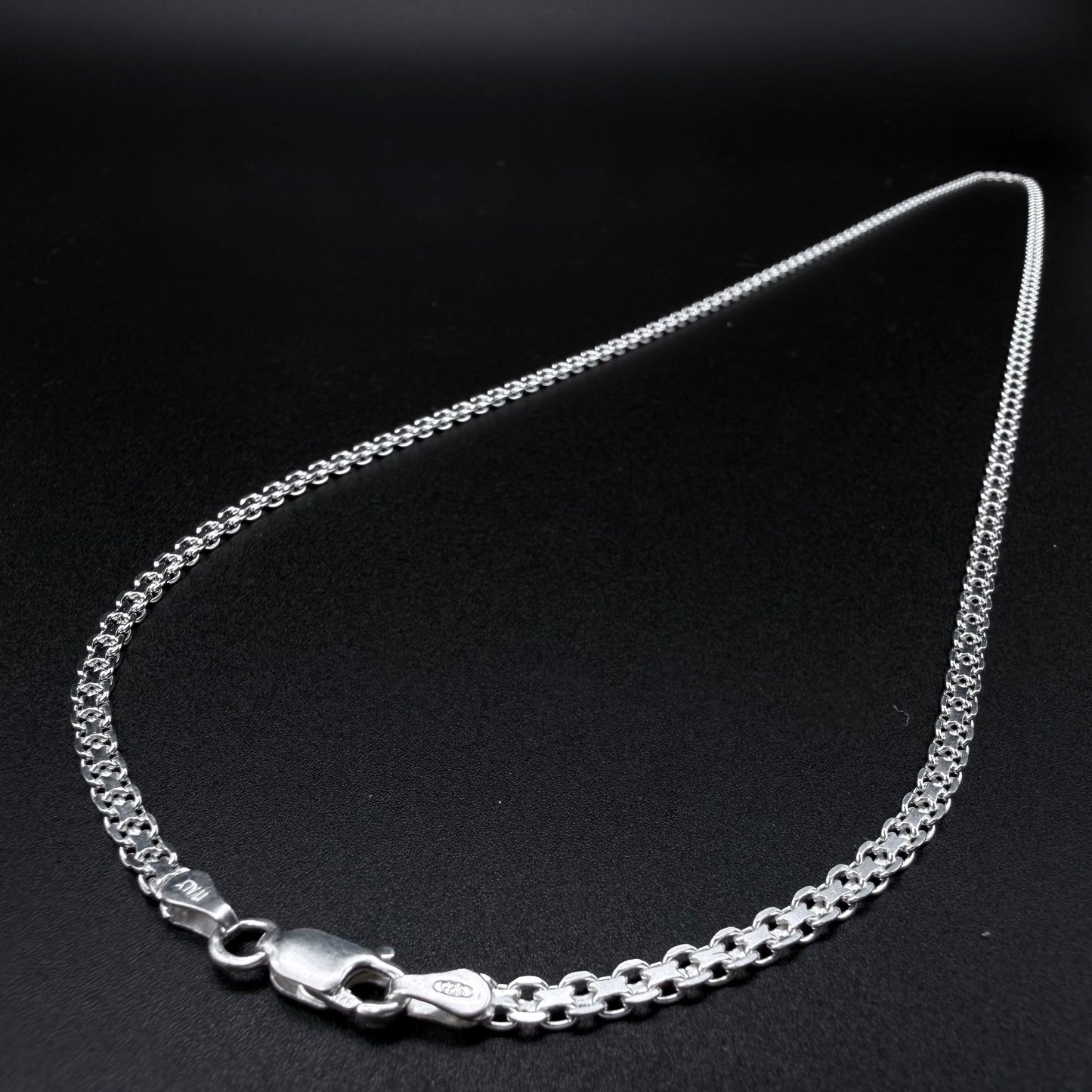 Cadena Tejido Chino 3mm - Plata 925 Italy