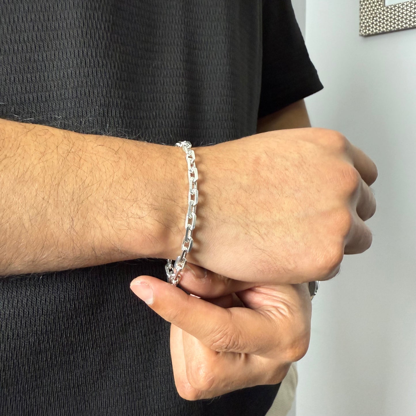 Pulsera Rolo Limada 6mm