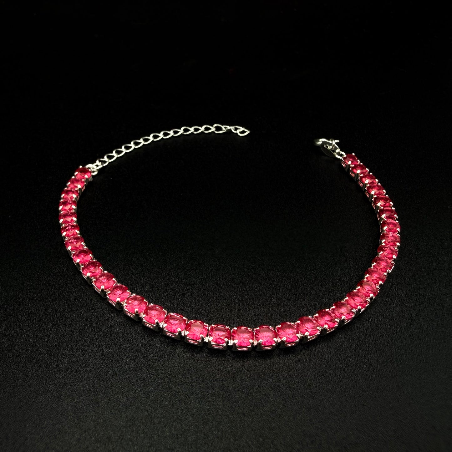 Pulsera Tennis Pink Intense - 3mm