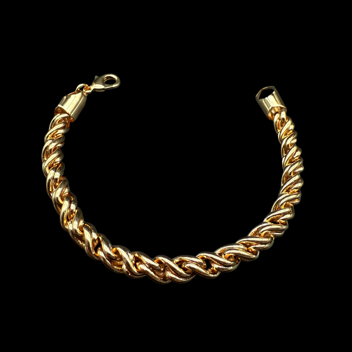 Pulsera Soga Oro – 6 mm – Silver Ice 01