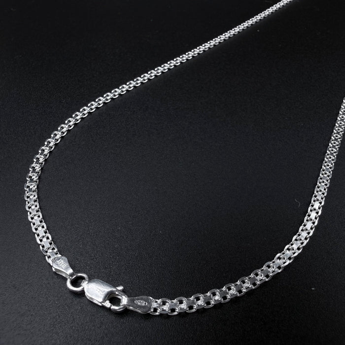 Cadena Tejido Chino 3mm - Plata 925 Italy