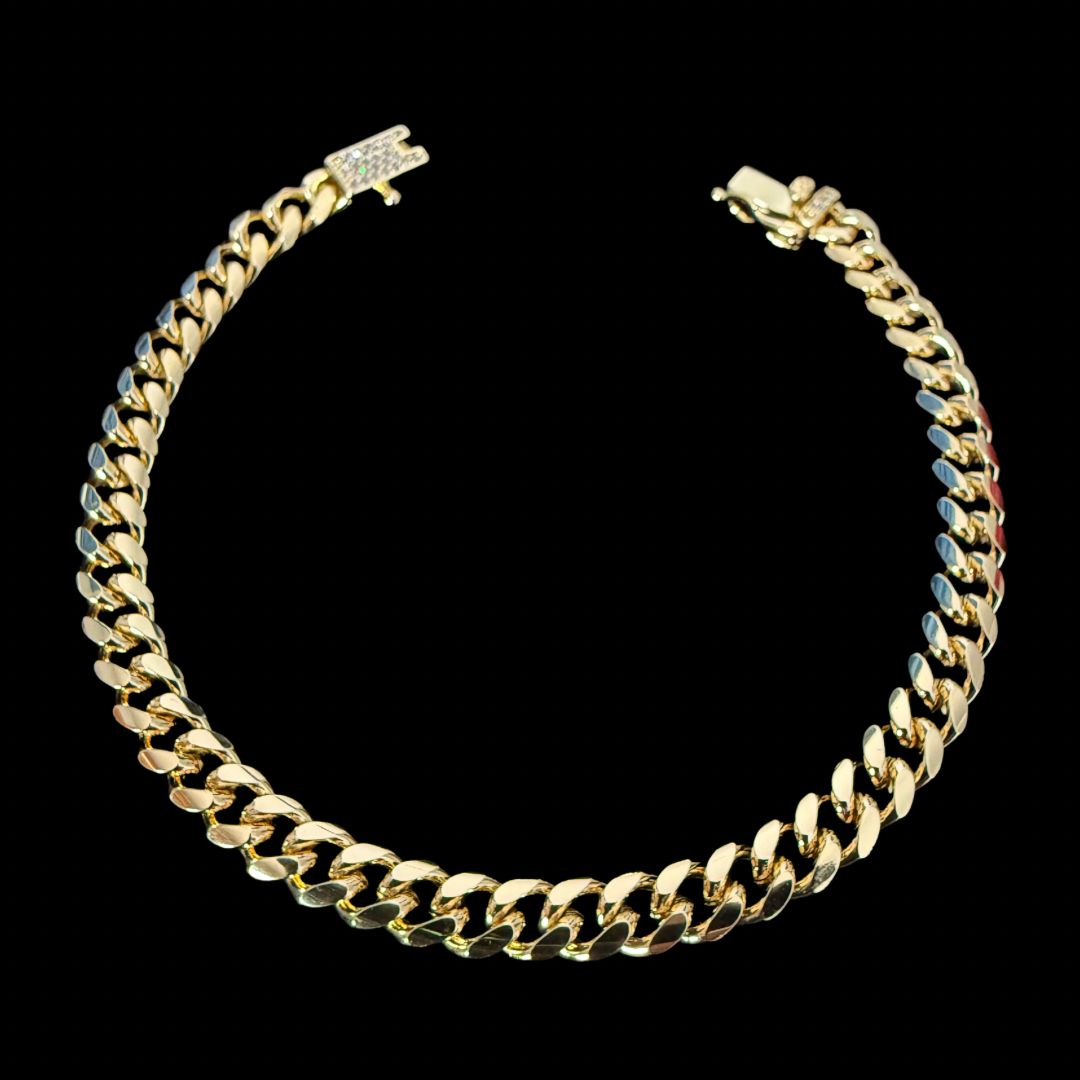 Pulsera Cubana Oro – 5 mm
