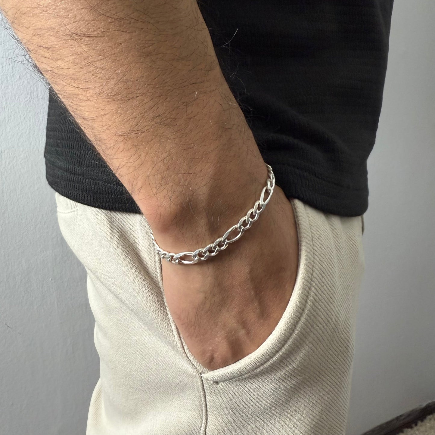 Pulsera Fígaro 7mm