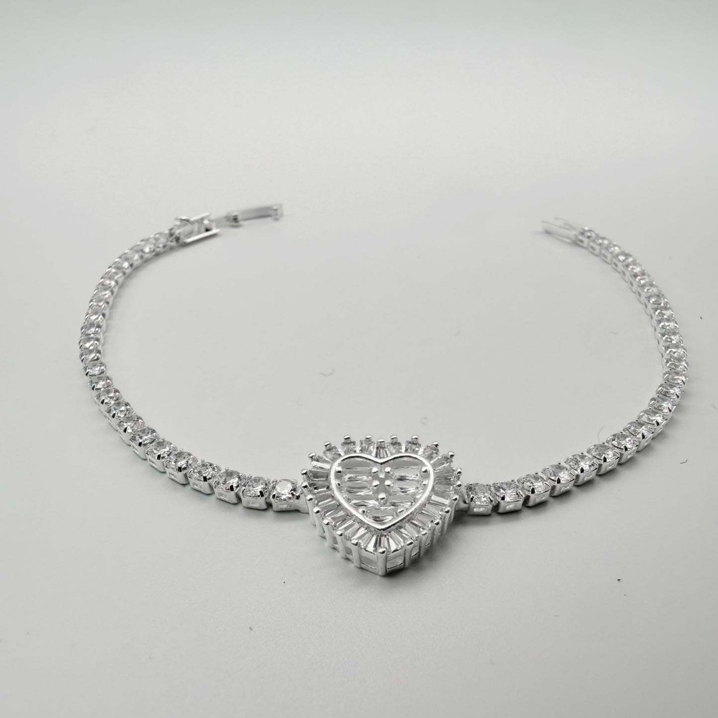 Pulsera Love Crowm Tennis en Plata 925