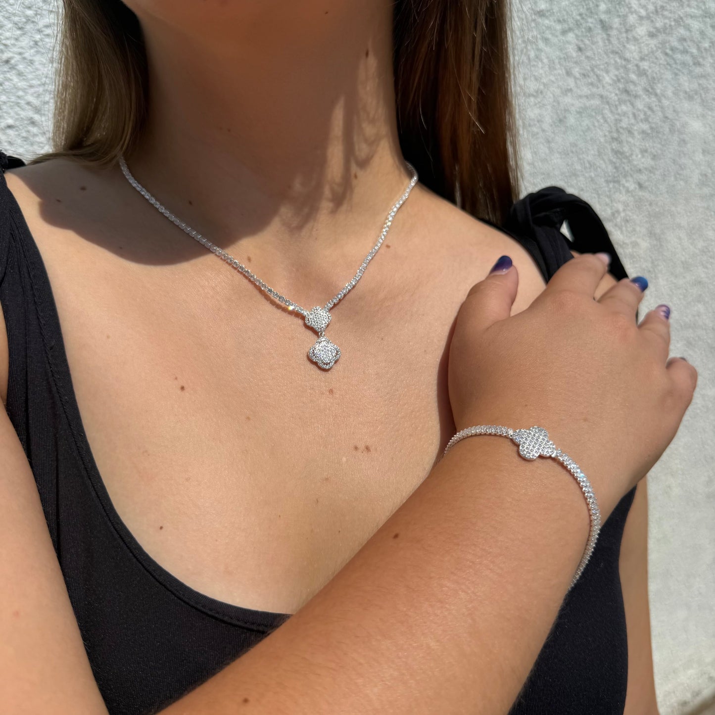 Pulsera Van Cleef Tennis en Plata 925