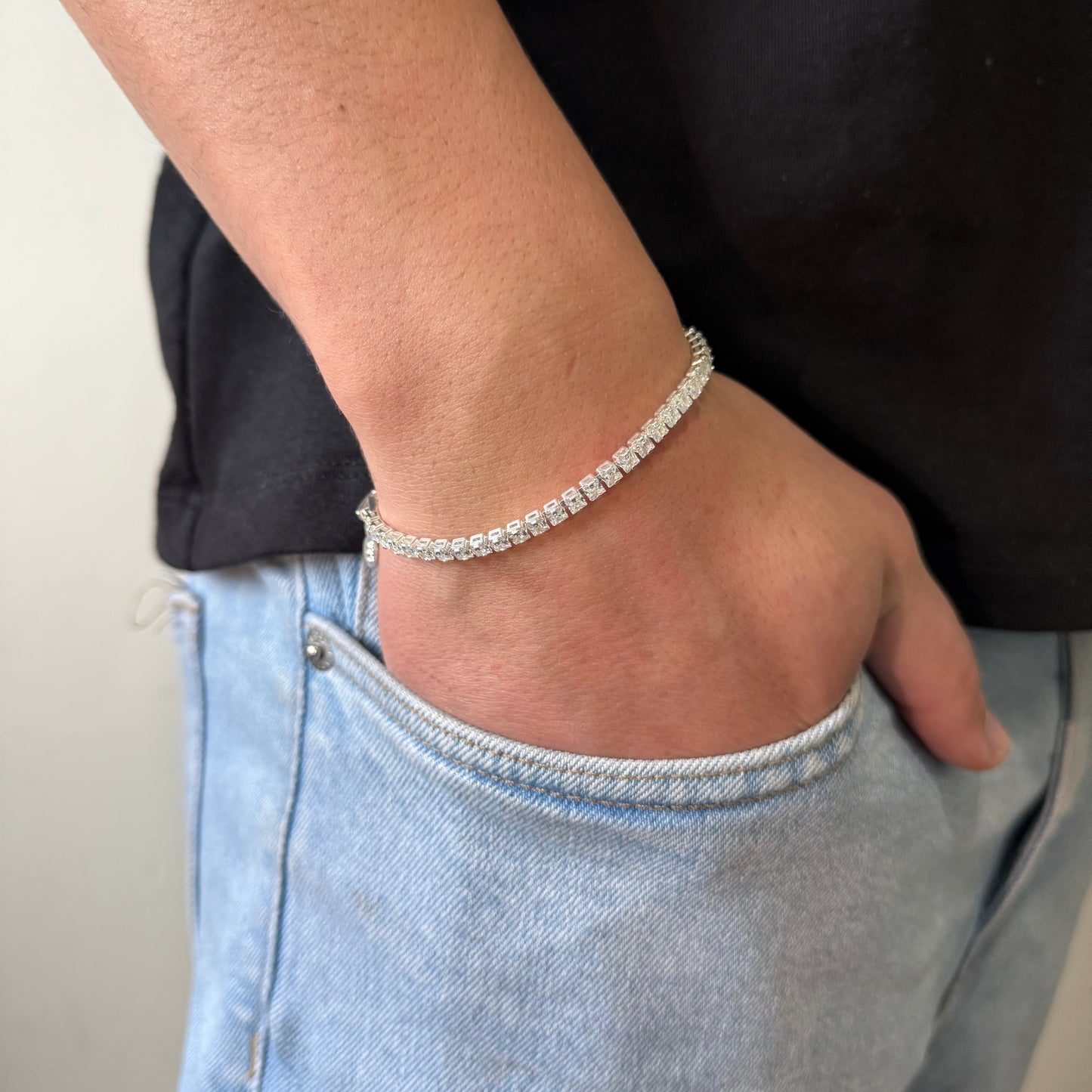 Pulsera Tennis con Circones 4mm