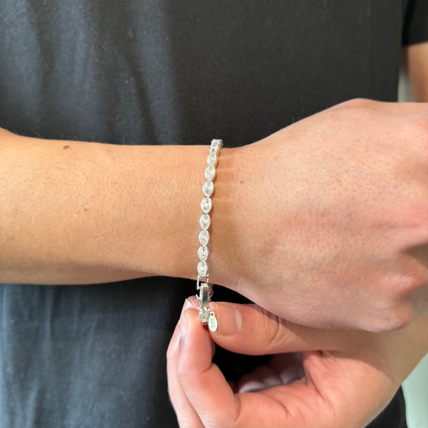 Pulsera Tennis Ovalada 4mm