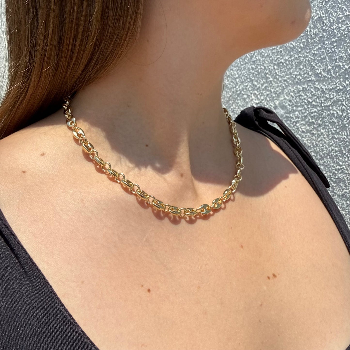 Cadena Gucci Inflada Oro