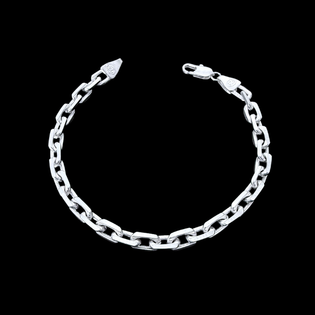 Pulsera Rolo Limada 6mm