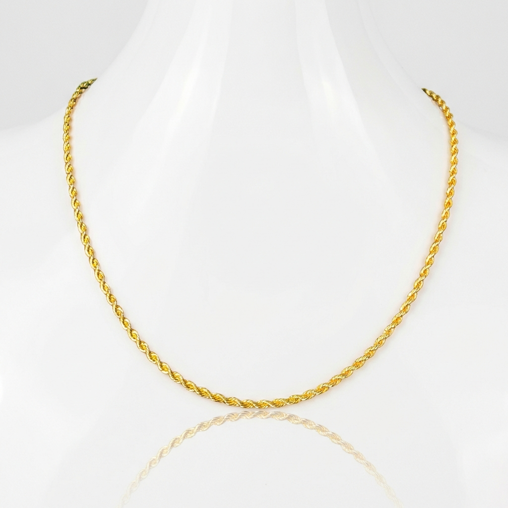 Cadena Turbillón Oro – 2 mm