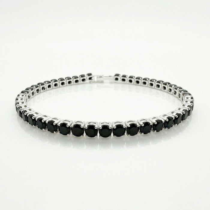 Pulsera Tennis con Circones negros 2mm