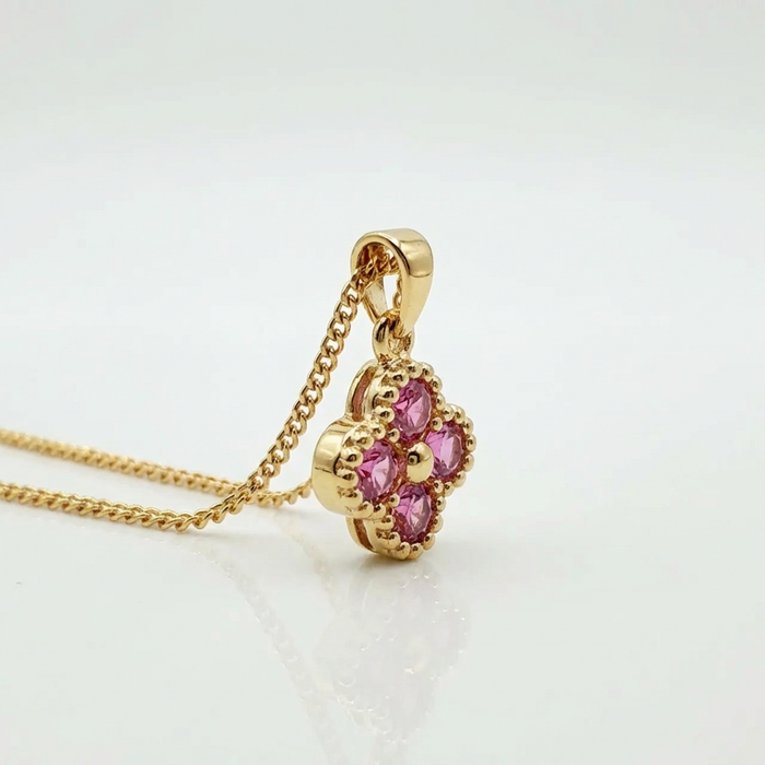 Cadena florece Rocé oro