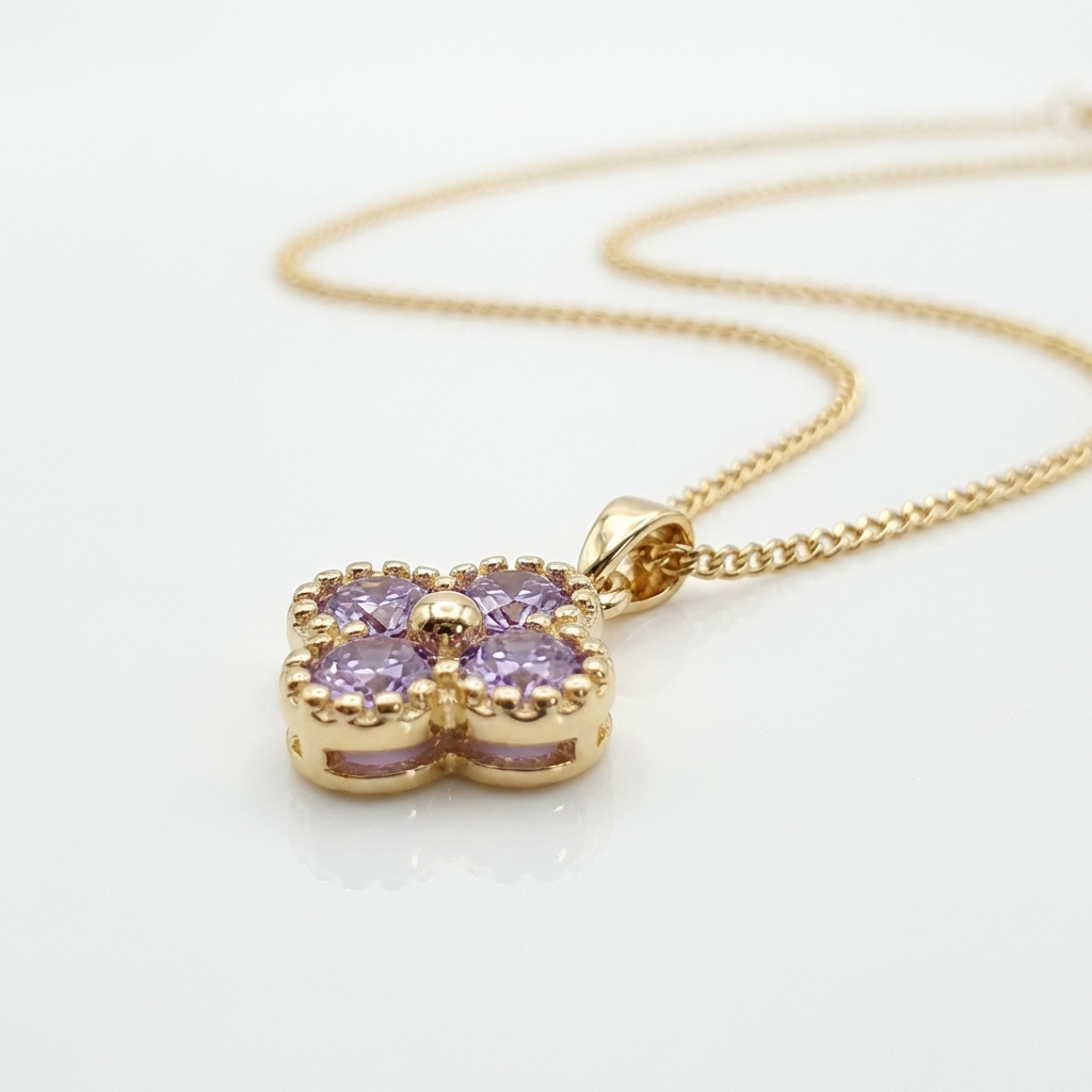 Cadena florece Aurora oro