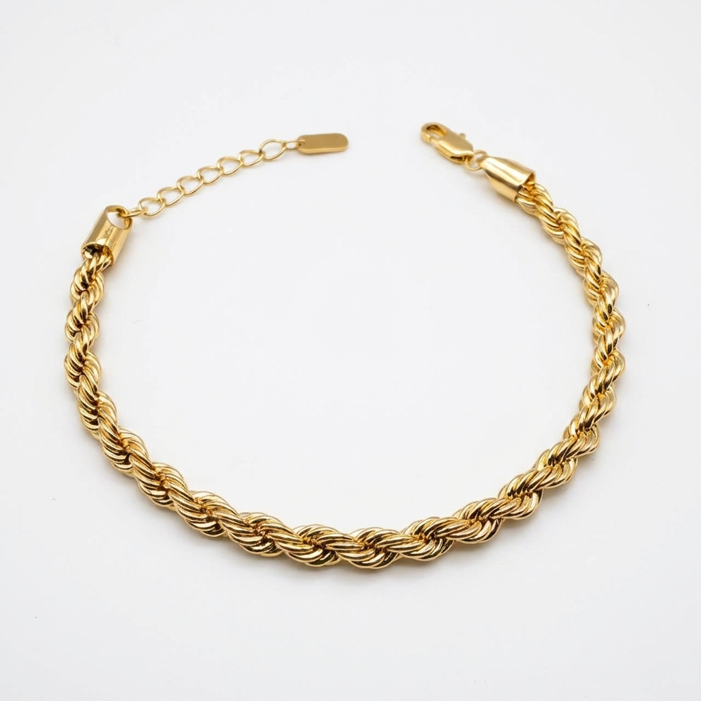 Pulsera Turbillón Oro – 5 mm