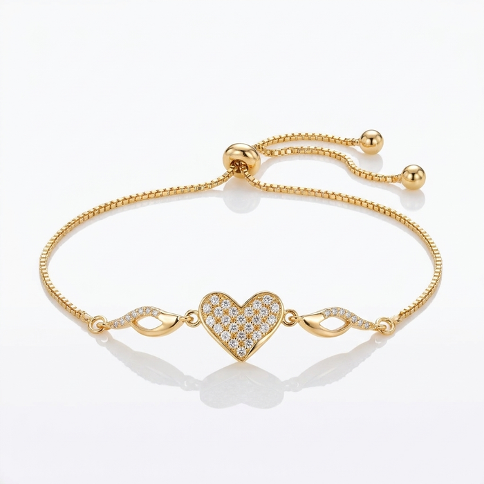 Pulsera Corazón Libre - Oro Goldfilled