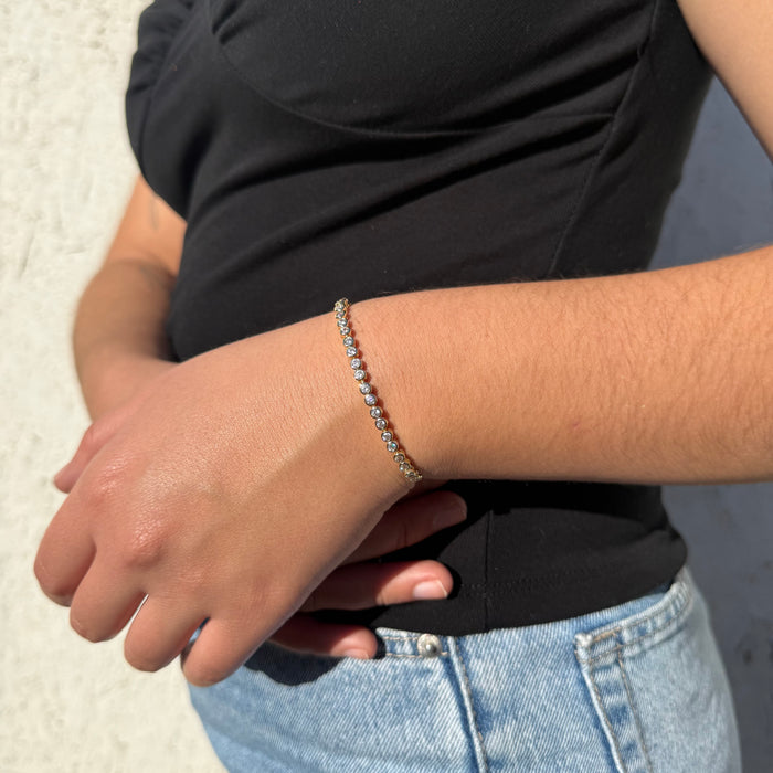 Pulsera Tennis Oro