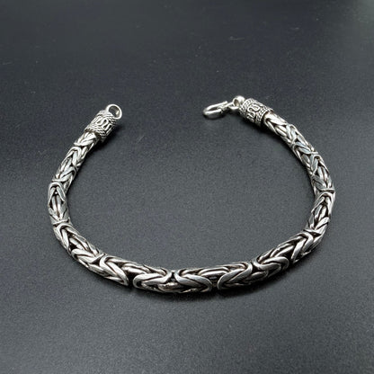 Pulsera Camino del inca 5mm - Plata 925 Italy