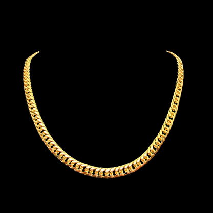 Cadena Doble Cubana Oro – 6 mm