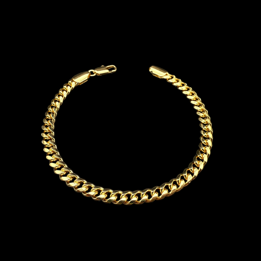 Pulsera Cubana Oro – 5 mm