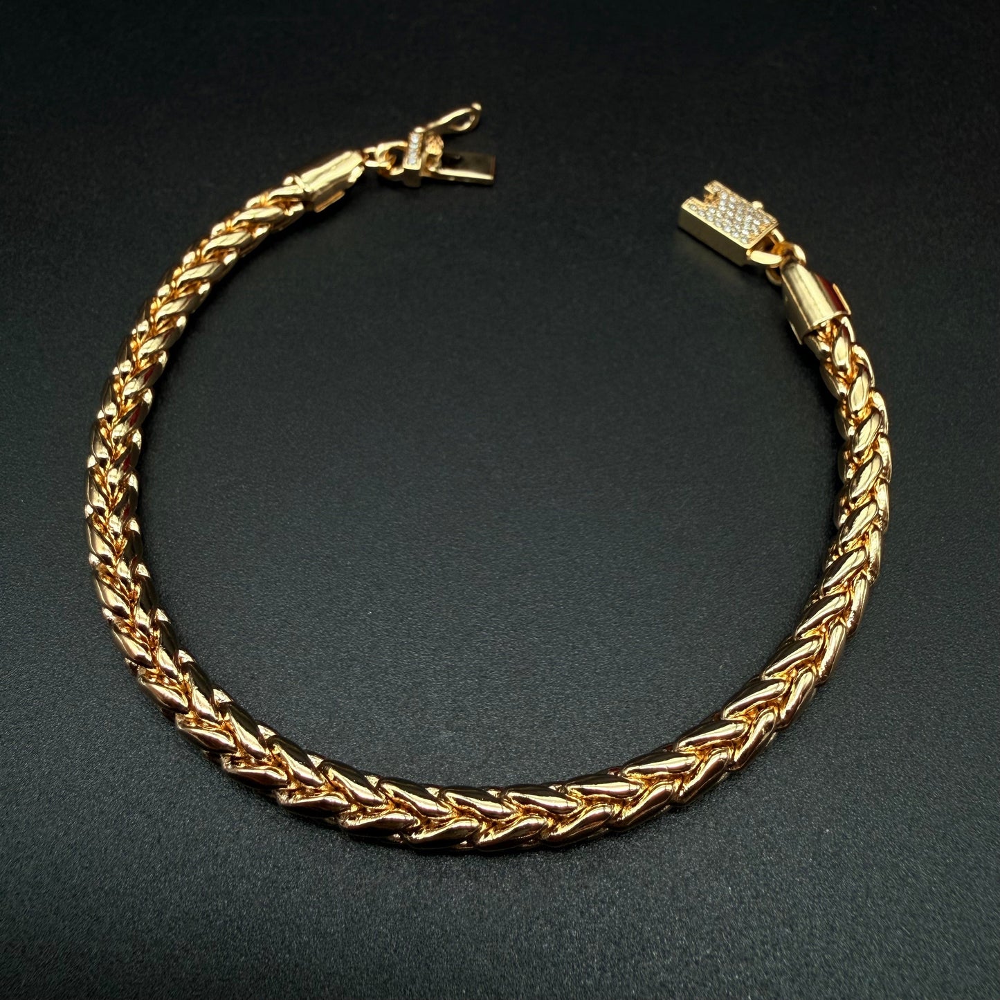Pulsera Escama Dragón Oro –  4 mm