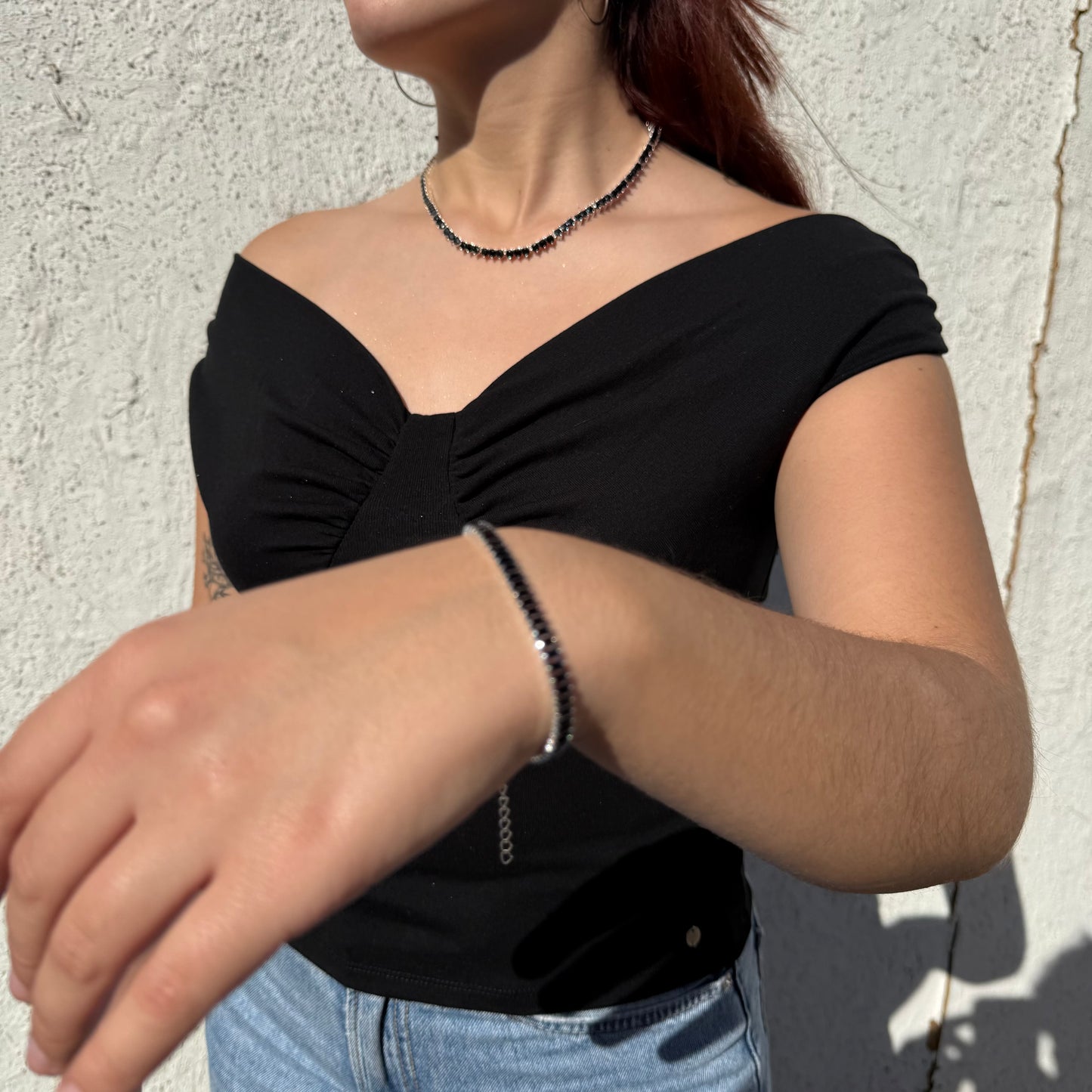 Collar Gotas de Luz circones negros