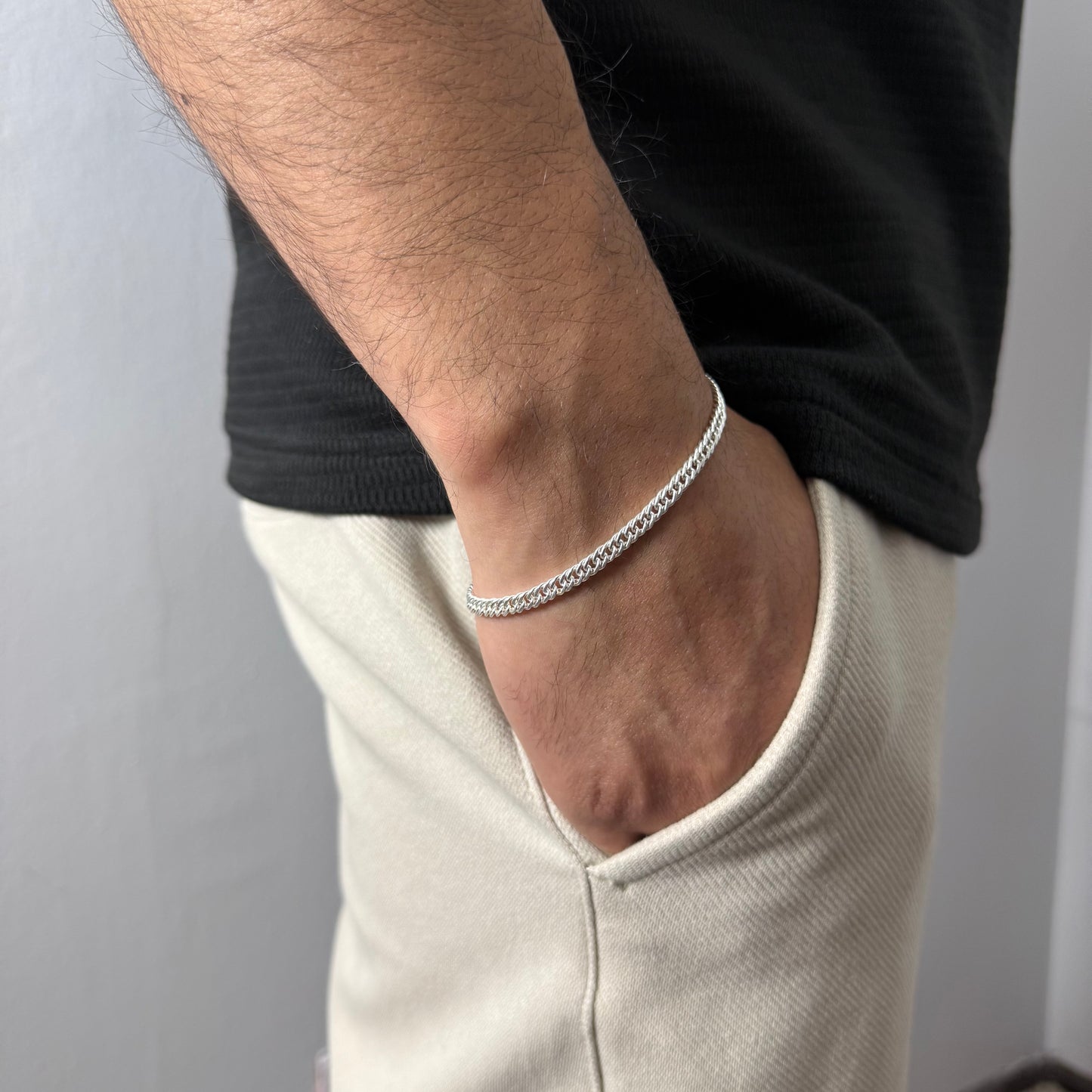 Pulsera Triple Grumet - 4mm