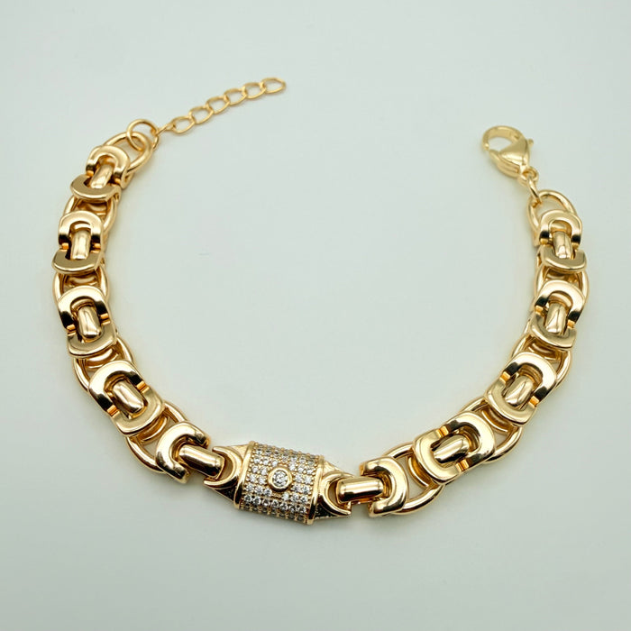 Pulsera Eslabón Marine  Oro – 8 mm