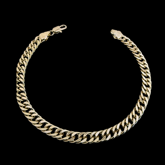 Pulsera Triple Grumet Oro – 6 mm