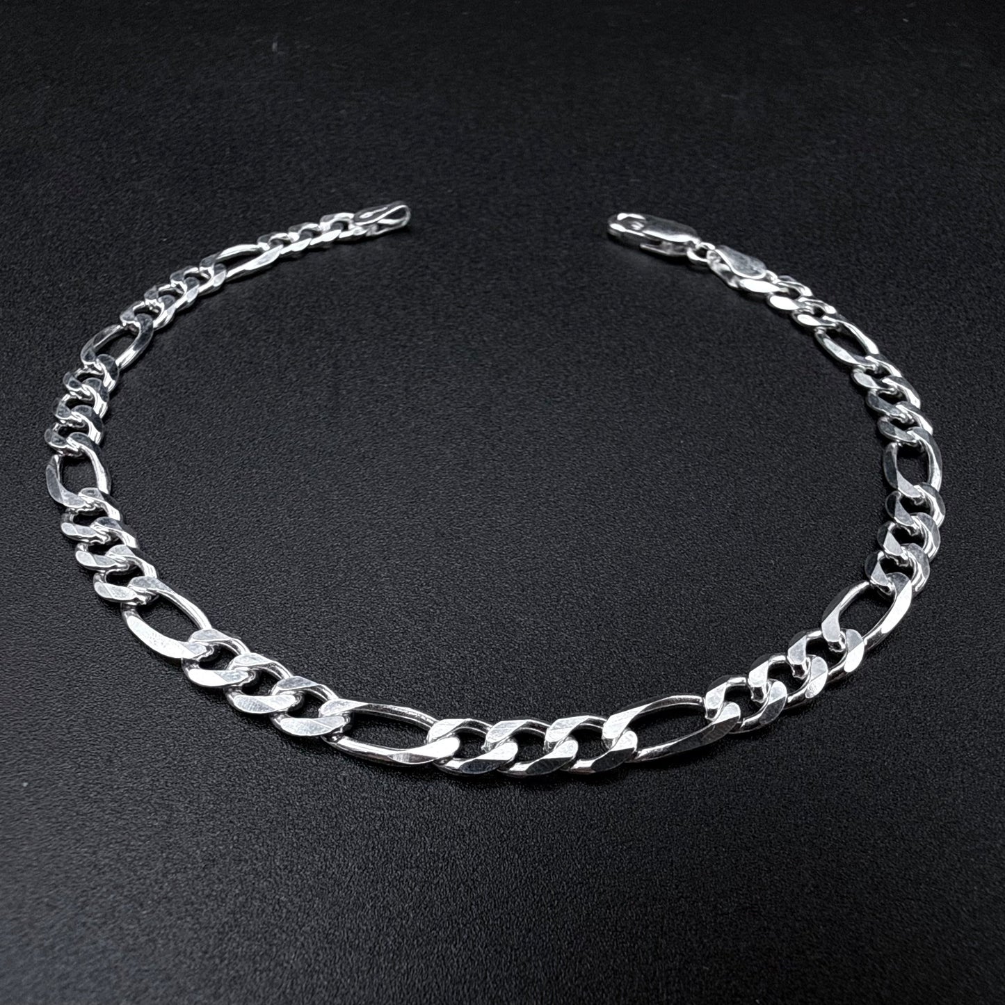 Pulsera Fígaro 5mm - Plata 925 Italy