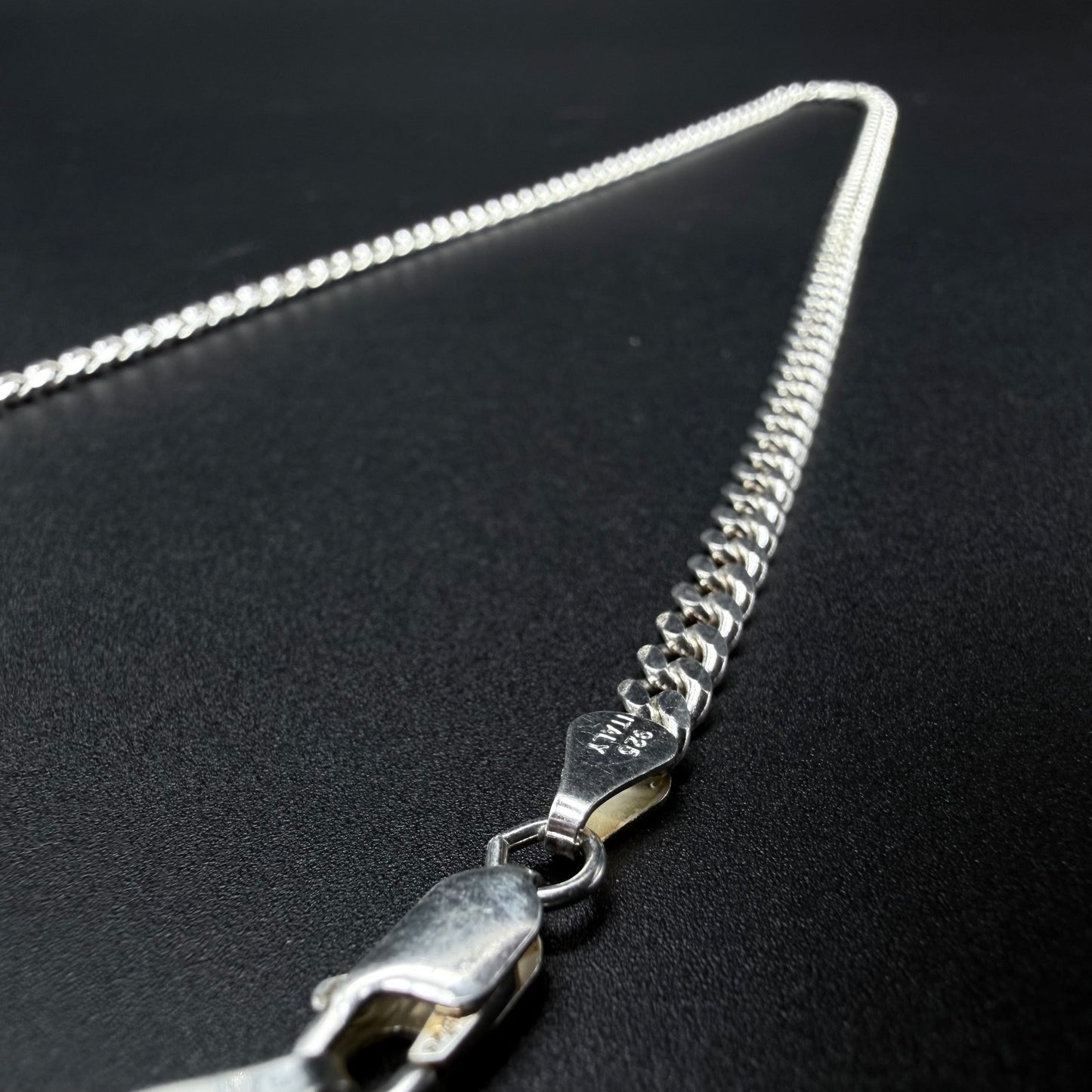 Cadena Cubana 4mm - Plata 925 Italy