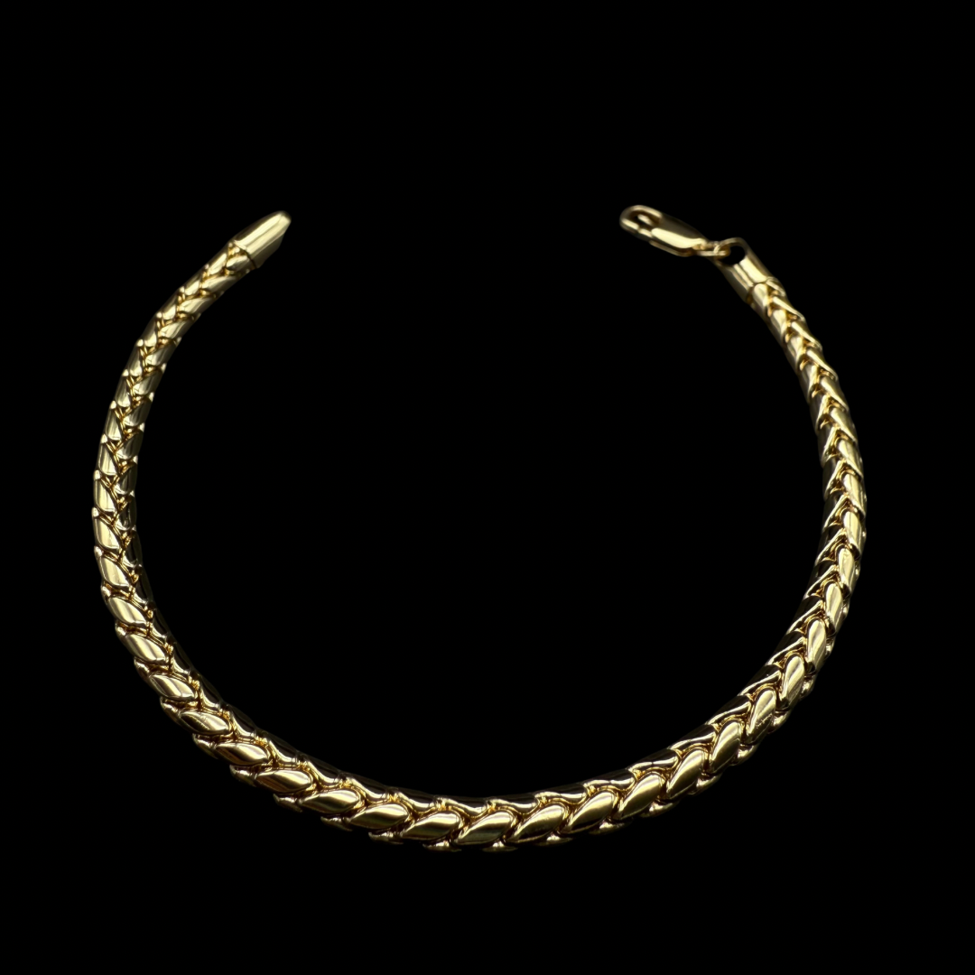 Pulsera Escama de Dragon Oro – 4 mm