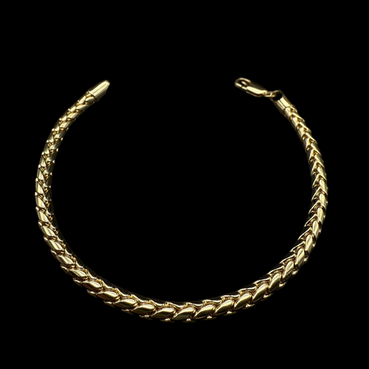 Pulsera Escama de Dragon Oro – 4 mm