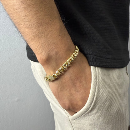 Pulsera Doble Rolo Oro – 8 mm