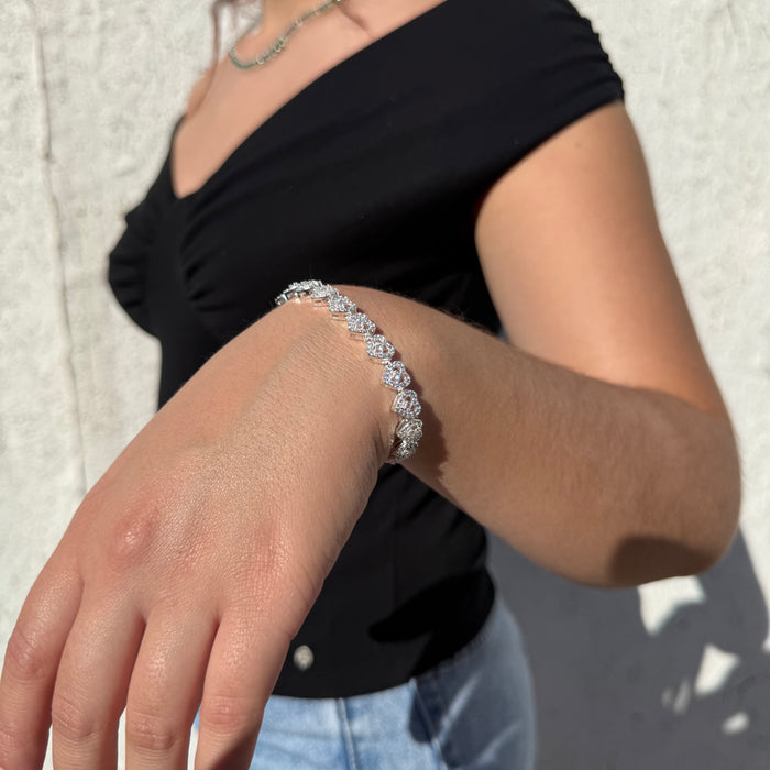 Pulsera corazones de luz