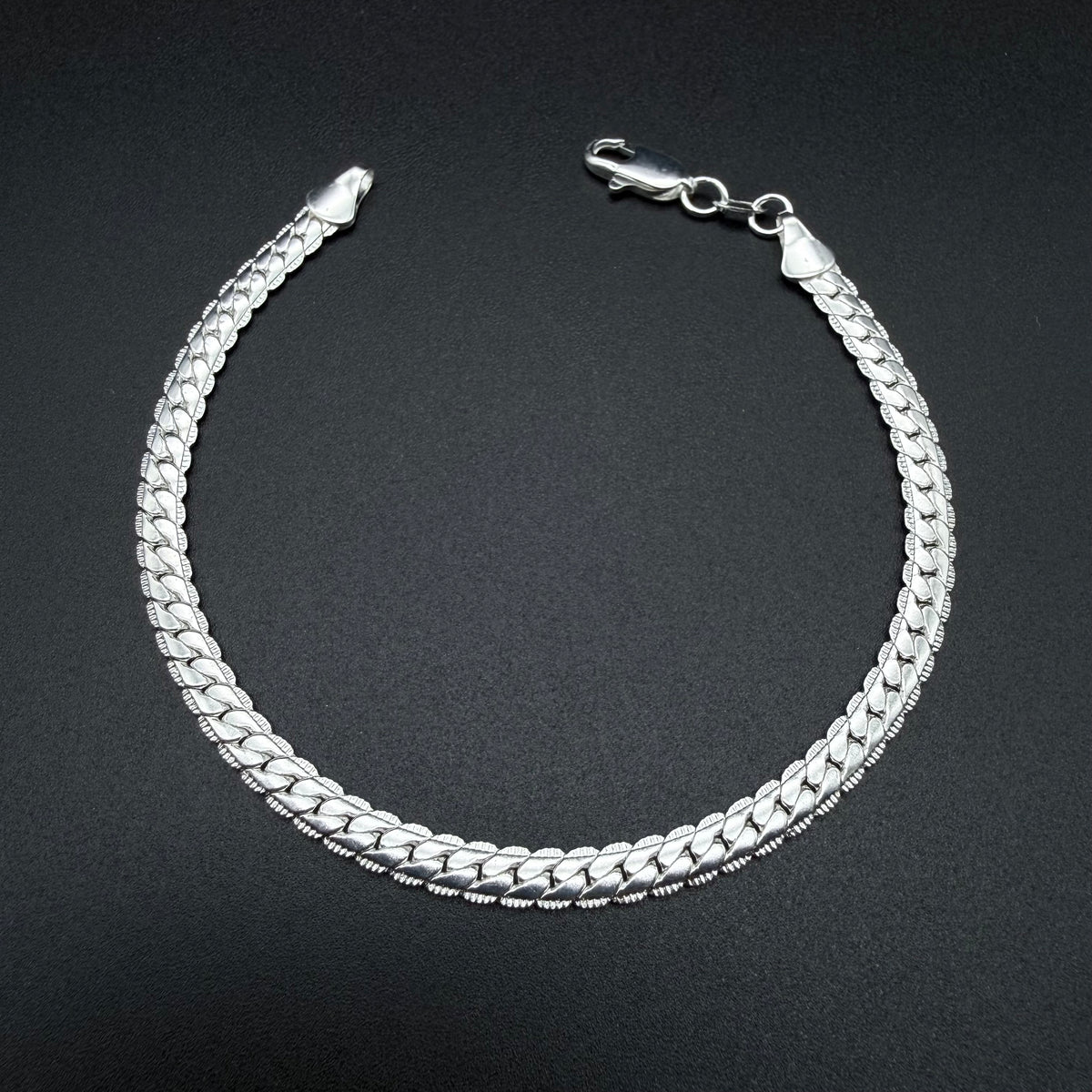 Pulsera Cubana Plata 925 - 4,5 mm