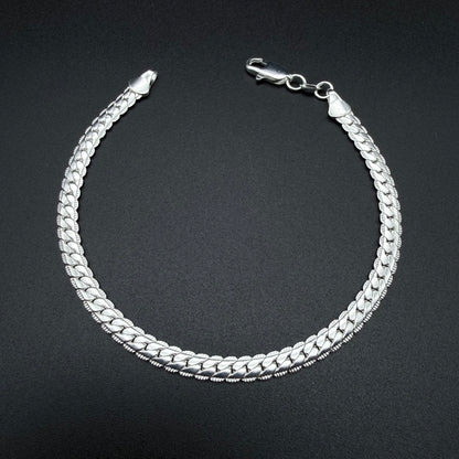 Pulsera Cubana Plata 925 - 4,5 mm
