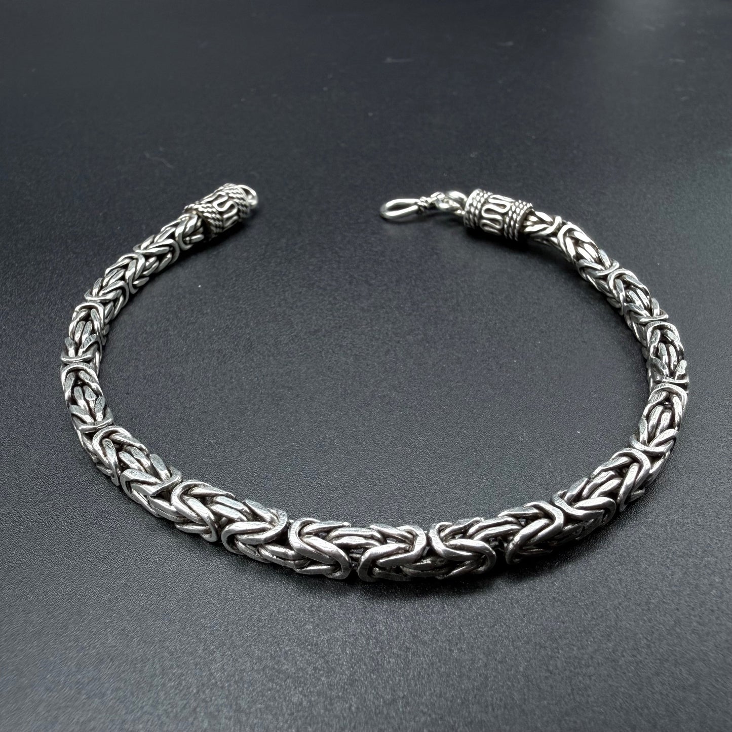 Pulsera Camino del inca 4mm - Plata 925 Italy