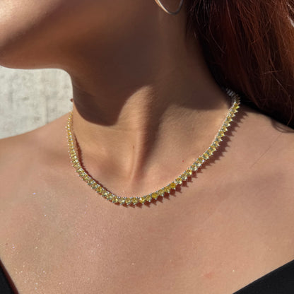 Collar Gotas de Luz circones amarillos