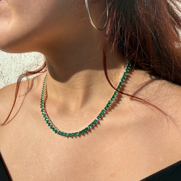 Collar Gotas de Luz circones verdes